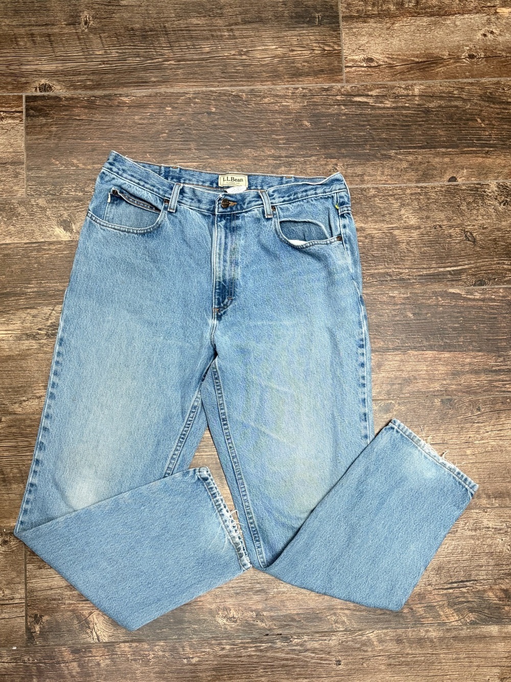 L.L. Bean Men’s Light Blue Straight-Leg Jeans